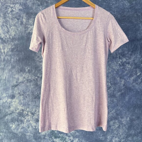 Lululemon athletica Scoop Neck Short Sleeve t-shirt Sz 6 - Picture 1 of 3
